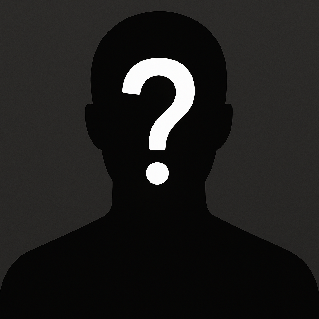 Placeholder silhouette with a large question mark